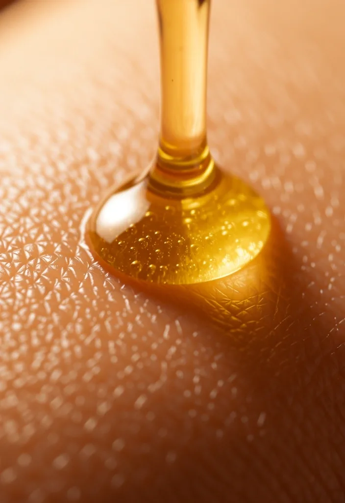 Botanical oil absorption on skin