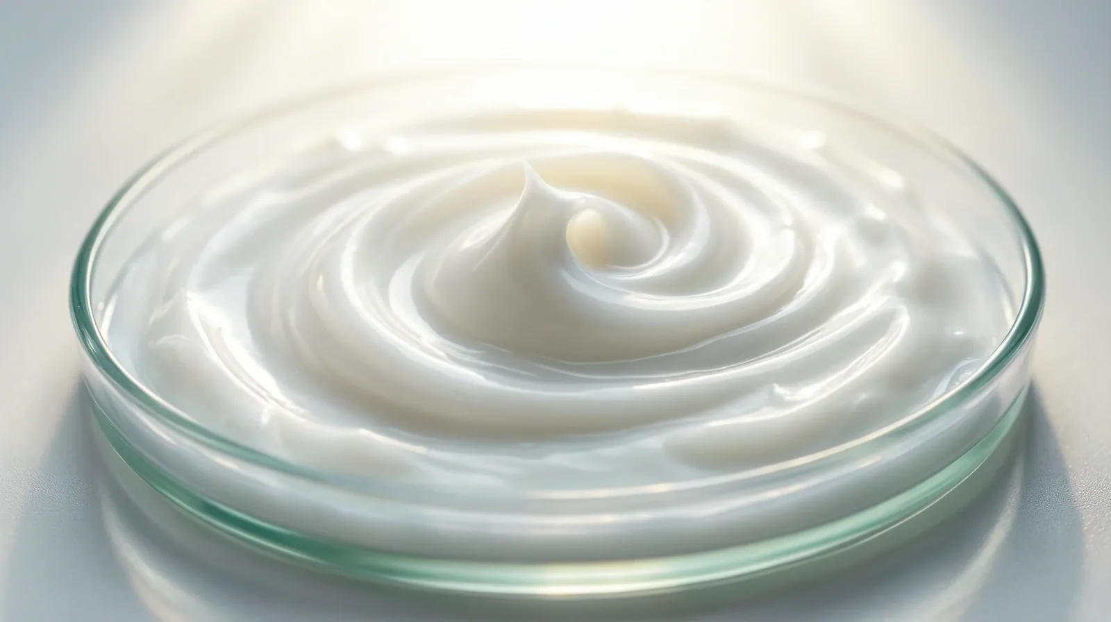 Silky botanical rejuvenation balm texture on stone